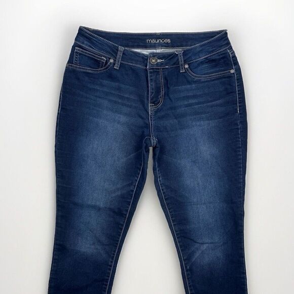 Maurices Jeans Womens M-S Skinny Joga Mid Rise Blue Denim Stretch Measure 31x26 - Picture 6 of 10
